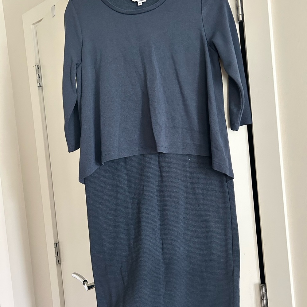 Maternity Elegant Blue Women's Dress